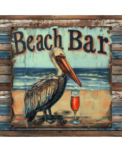 Bar Beach Sign - Pelican Bar