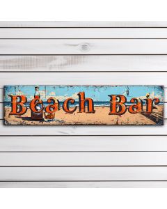 beach wood bar sign art for wall