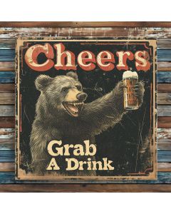 Bar Sign Cheers Bear 