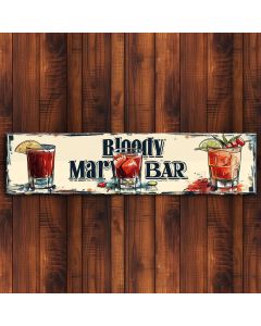 Bloody Mary Bar Cocktail Sign wall art sign for bar or home decor 