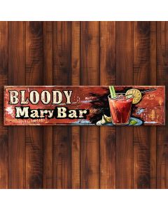 Bloody Mary Bar Cocktail Sign wall art sign for bar or home decor wood print