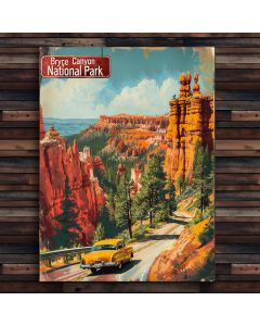 Travel Sign - Bryce Canyon Utah national park