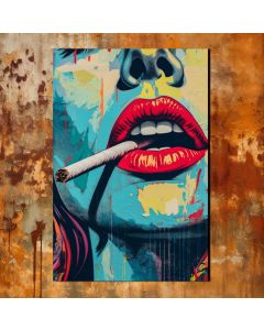 Stretched canvas wall art painting for wall home décor pop art 