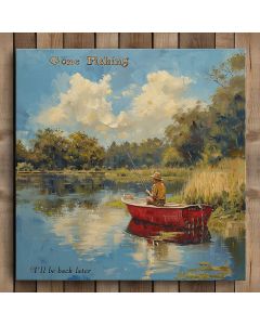  Perfect Day by the lake fishing cabin decor wall art