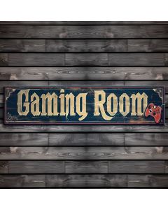 man cave gaming room sign 