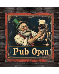 Bar Irish Pub Signs - Pub Open