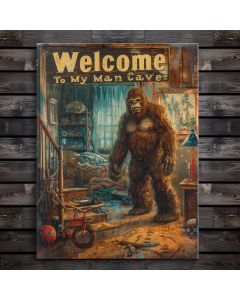 Man Cave Sign - Yeti Man 