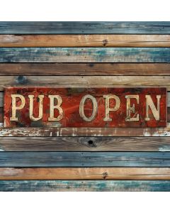 pub open irish sign 