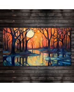 Stretched canvas art for wall decor and hanging picture painting prints