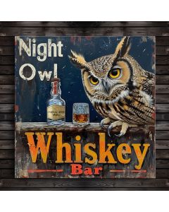 Bar Sign Whiskey Bar night Owl