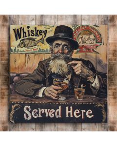 whiskey bar wood sign for home or restaurant decor 