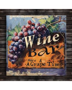 Bar Sign Wine Bar Wine Time White