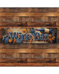 Wine bar wood sign art for home bar 